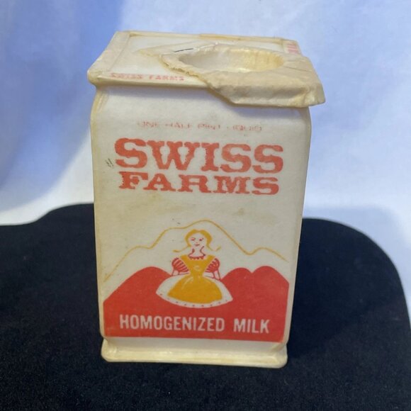 Swiss Farms School Lunch Milk Carton San Diego Southern California Swiss Maiden - Picture 2 of 7